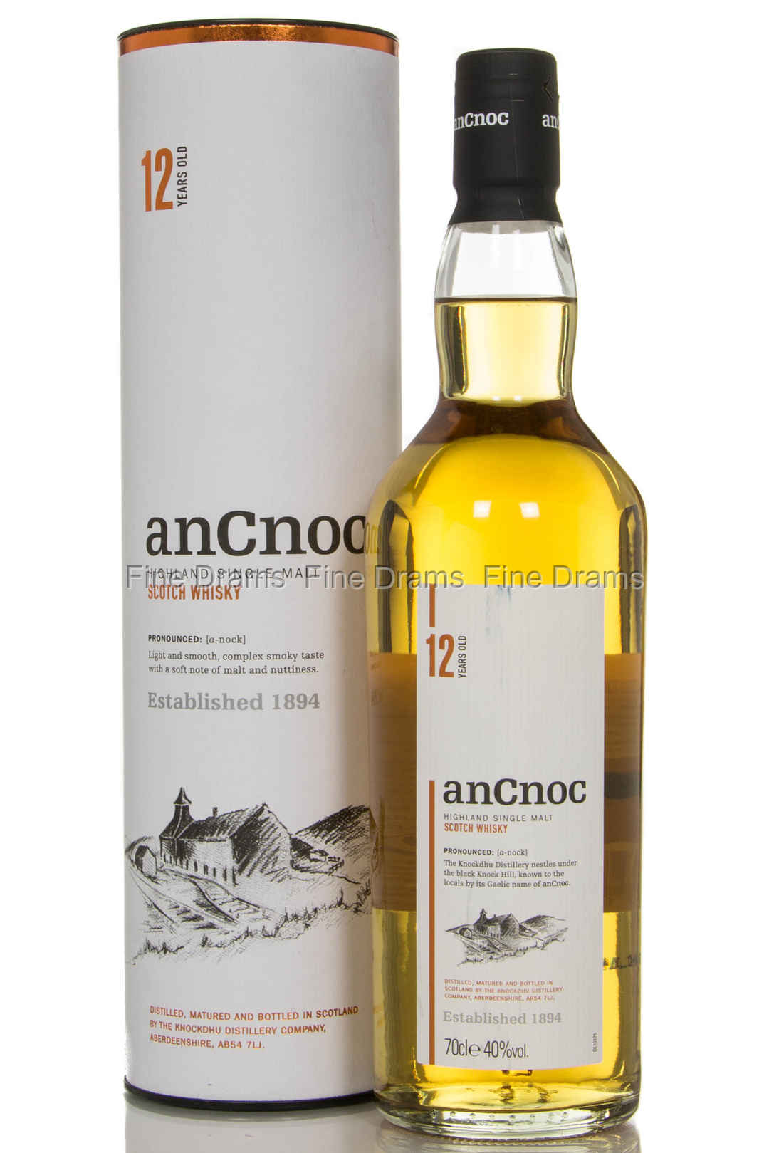 anCnoc 12 Year Old 70 cl 40