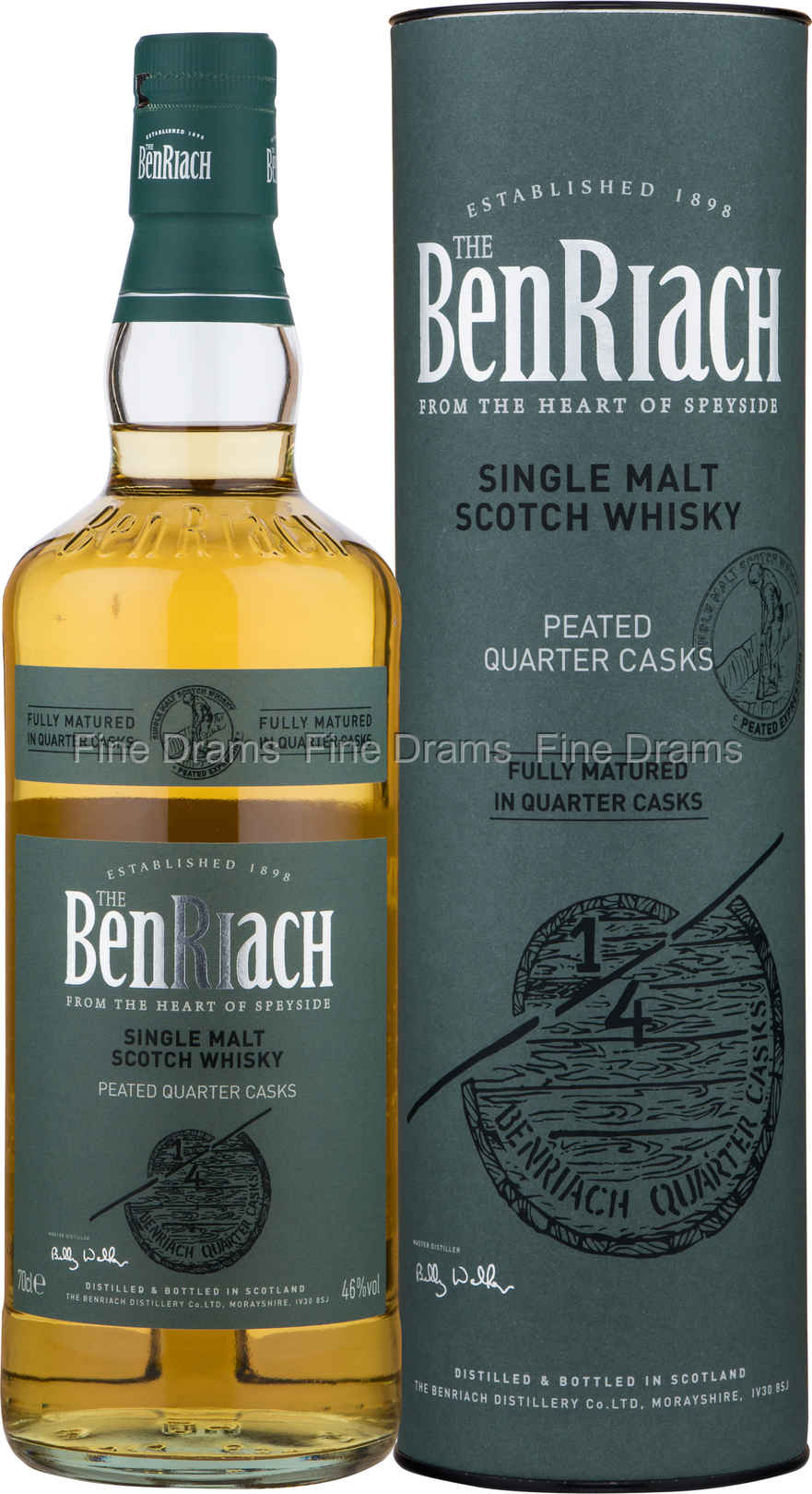 BenRiach Peated Quarter Casks 70 cl 46