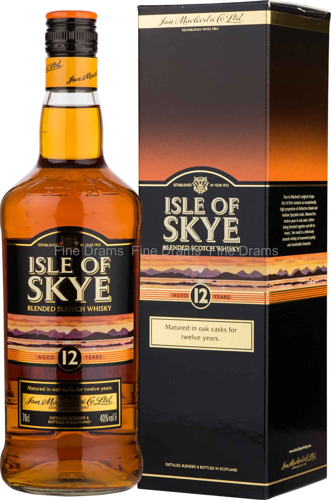 Isle of Skye 12 Year Old 70 cl 40