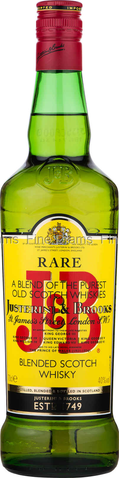 J B Rare Blended Whisky 70 cl 40