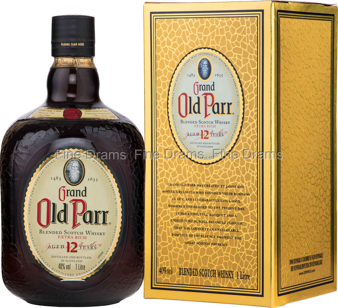 Old Parr 12 Year Old 1 Liter 100 cl 40