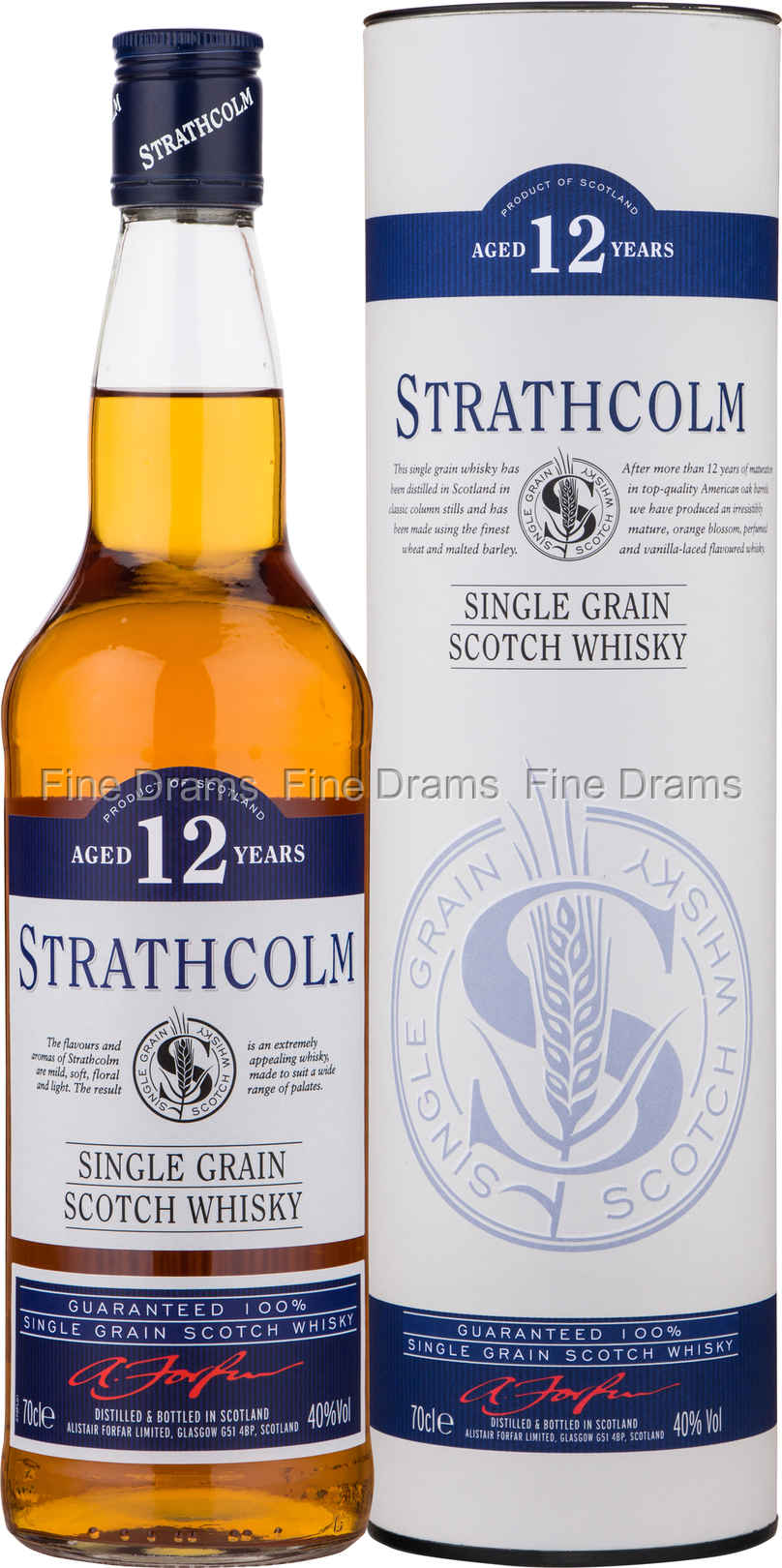 Strathcolm 12 Year Old Single Grain 70 cl 40