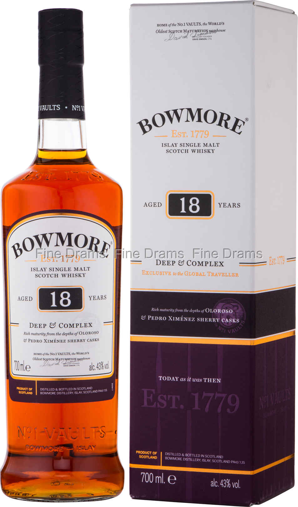 Bowmore 18 Year Old Deep Complex 70 cl 43