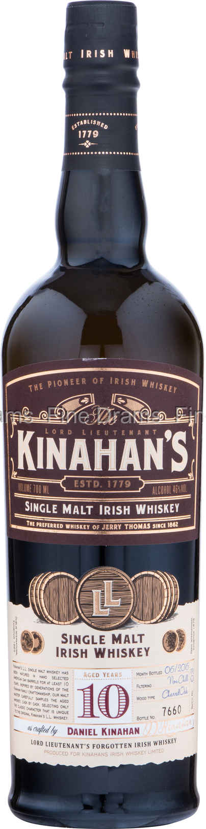 Kinahans 10 Year Old 70 cl 46