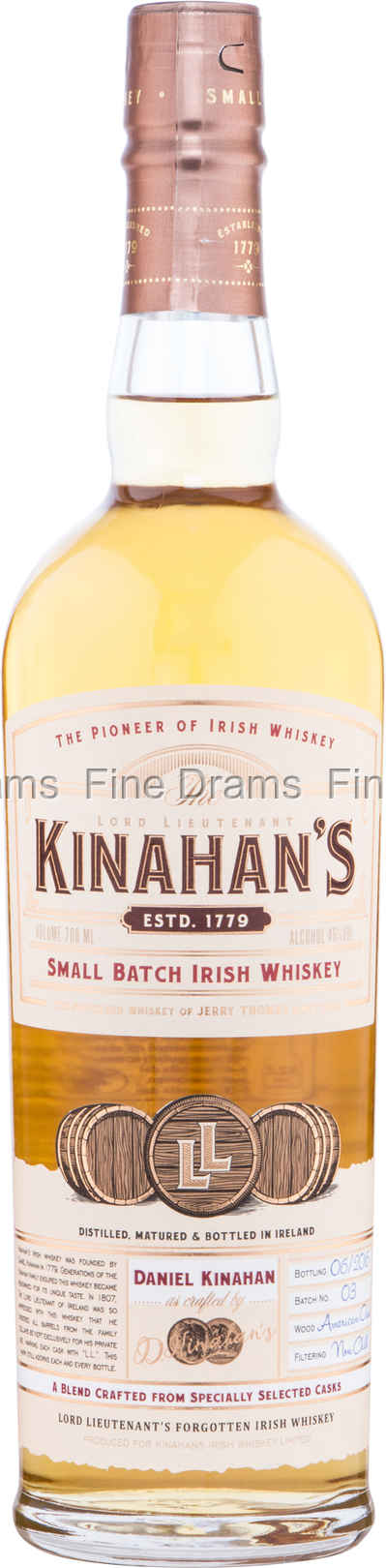 Kinahans Small Batch Irish Whiskey 70 cl 46