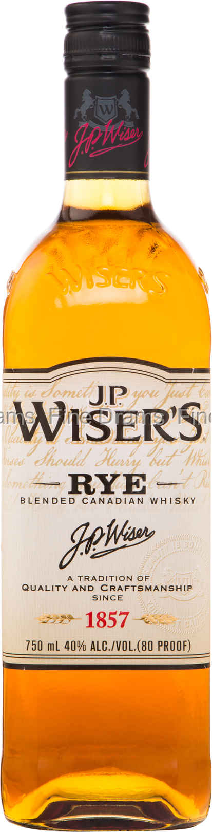 JP Wisers Rye 75 cl 40