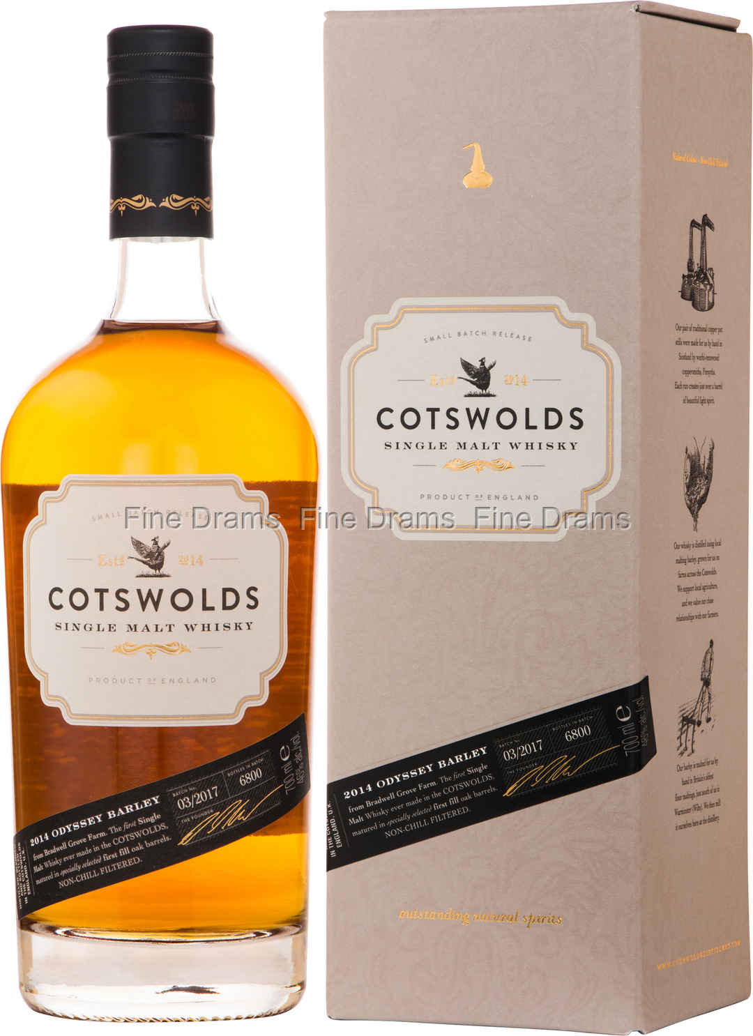 Cotswolds Single Malt Whisky 70 cl 46