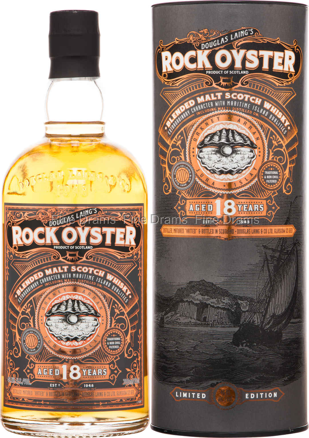 Rock Oyster 18 Year Old Blended Malt 70 cl 46