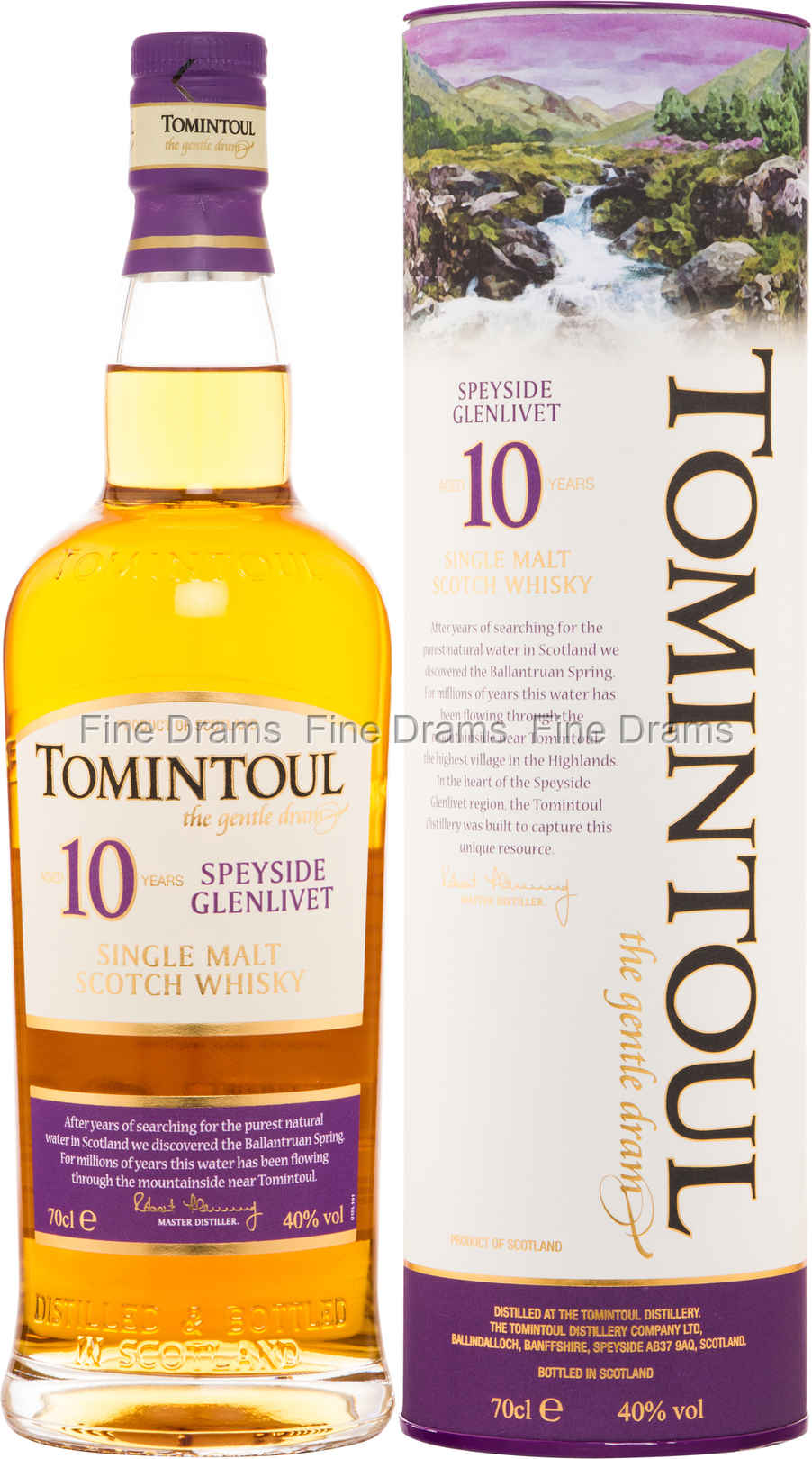 Tomintoul 10 Year Old 70 cl 40