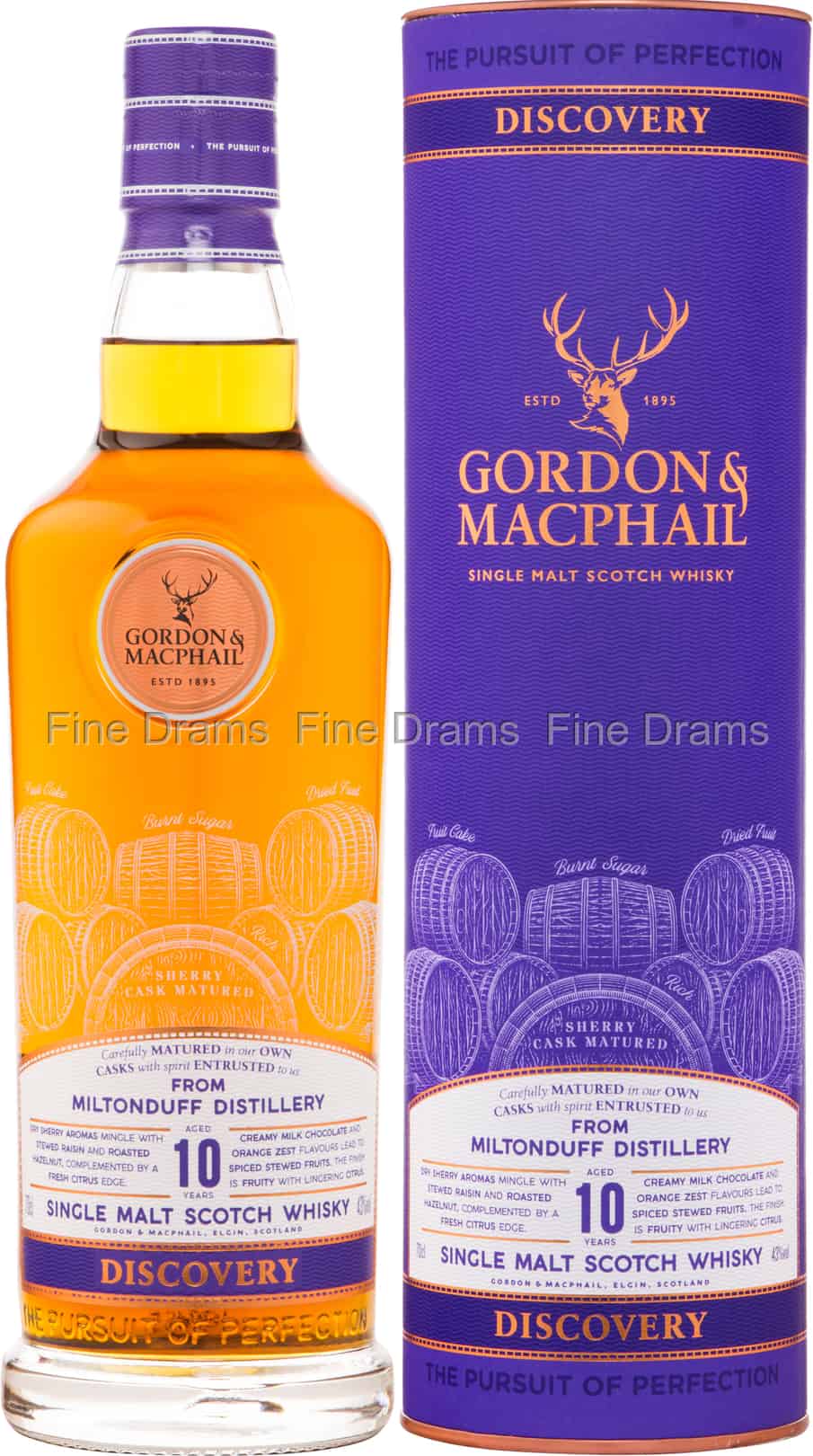 Miltonduff 10 Year Old Discovery Gordon MacPhail 70 cl 43