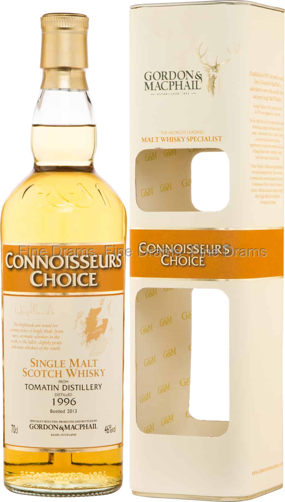 Tomatin 1996 Bottled 2013 Connoisseurs Choice Gordon MacPhail 70 cl 46