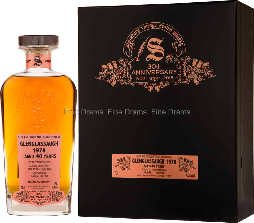 Glenglassaugh 40 Year Old 1978 Signatory 30th Anniversary 70 cl 409