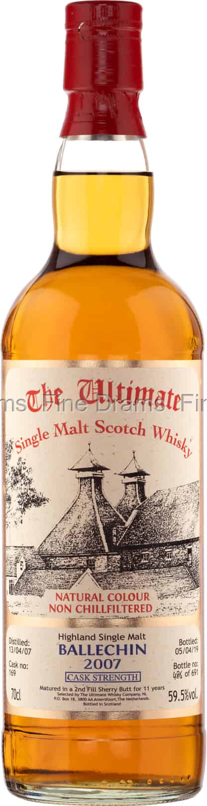 Ballechin 11 Year Old 2007 Cask 169 The Ultimate Whisky Company 70 cl 595
