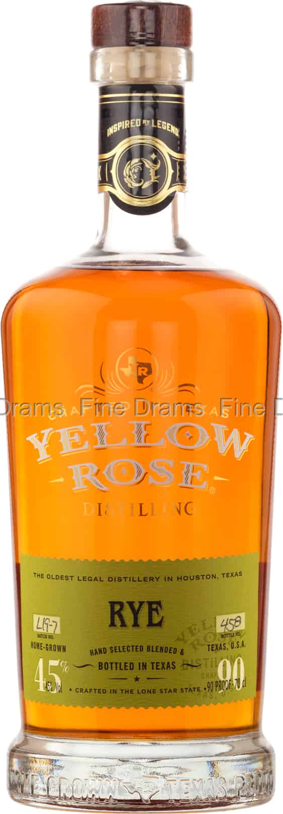 Yellow Rose Rye 70 cl 45