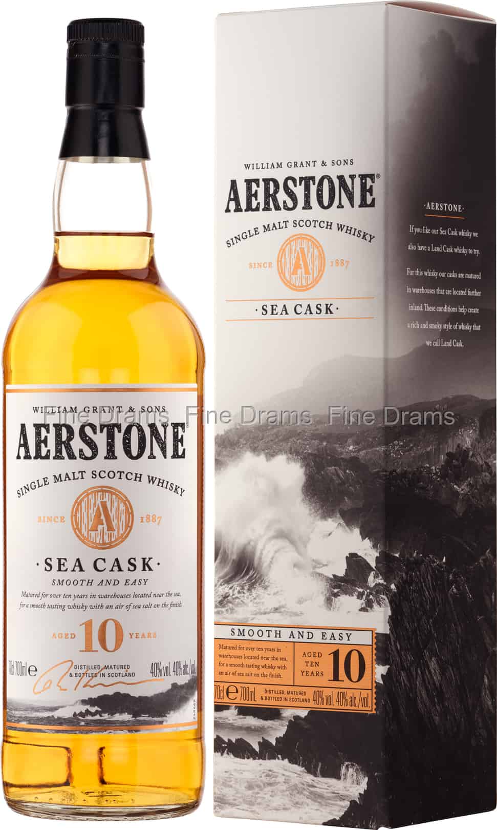 Aerstone 10 Year Old Sea Cask 70 cl 40