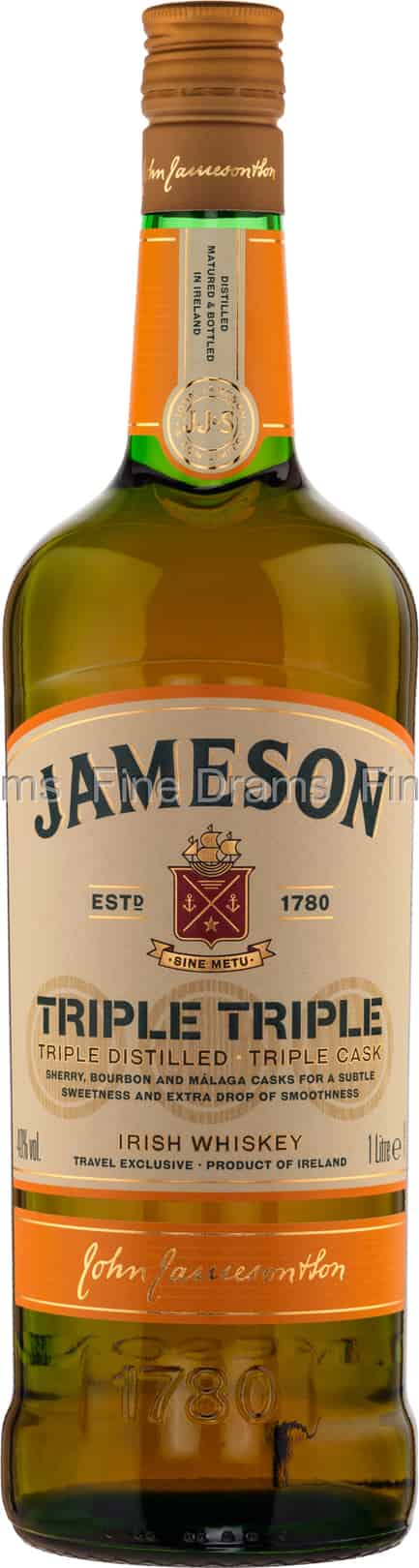 Jameson Triple Triple 1 Liter 100 cl 40