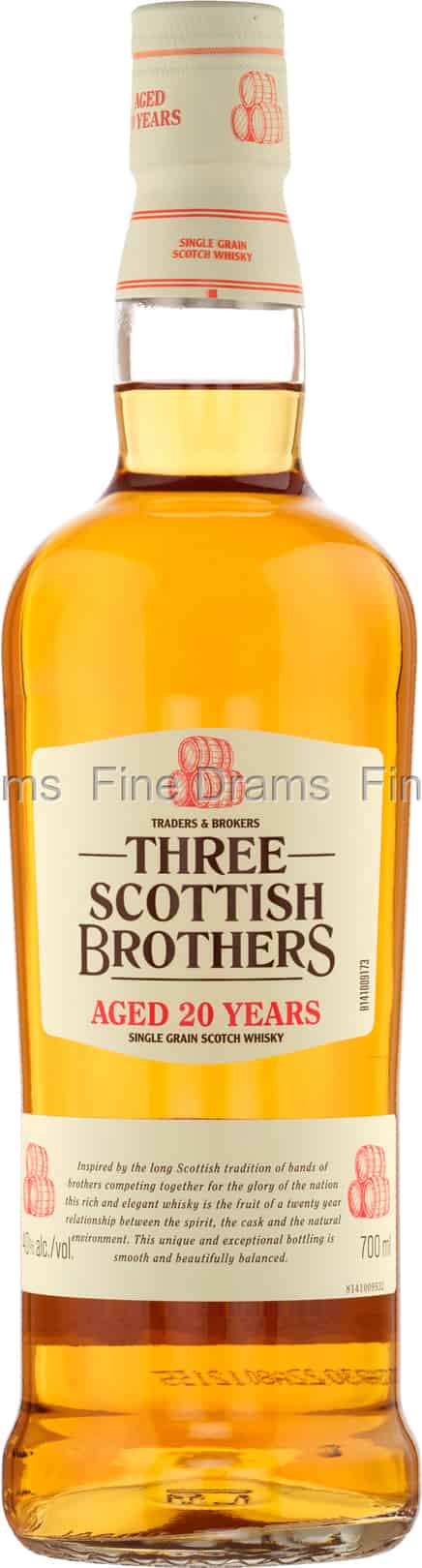 Three Scottish Brothers 20 Year Old Single Grain 70 cl 40