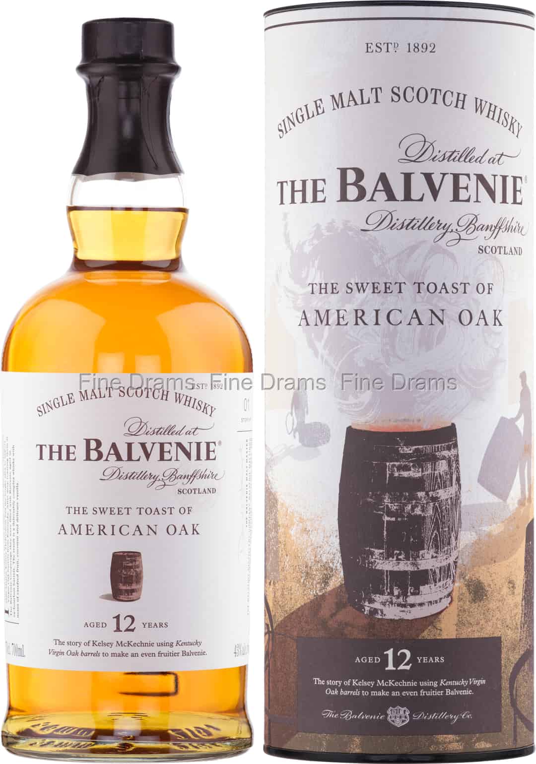 Balvenie 12 Year Old Sweet Toast of American Oak 70 cl 43