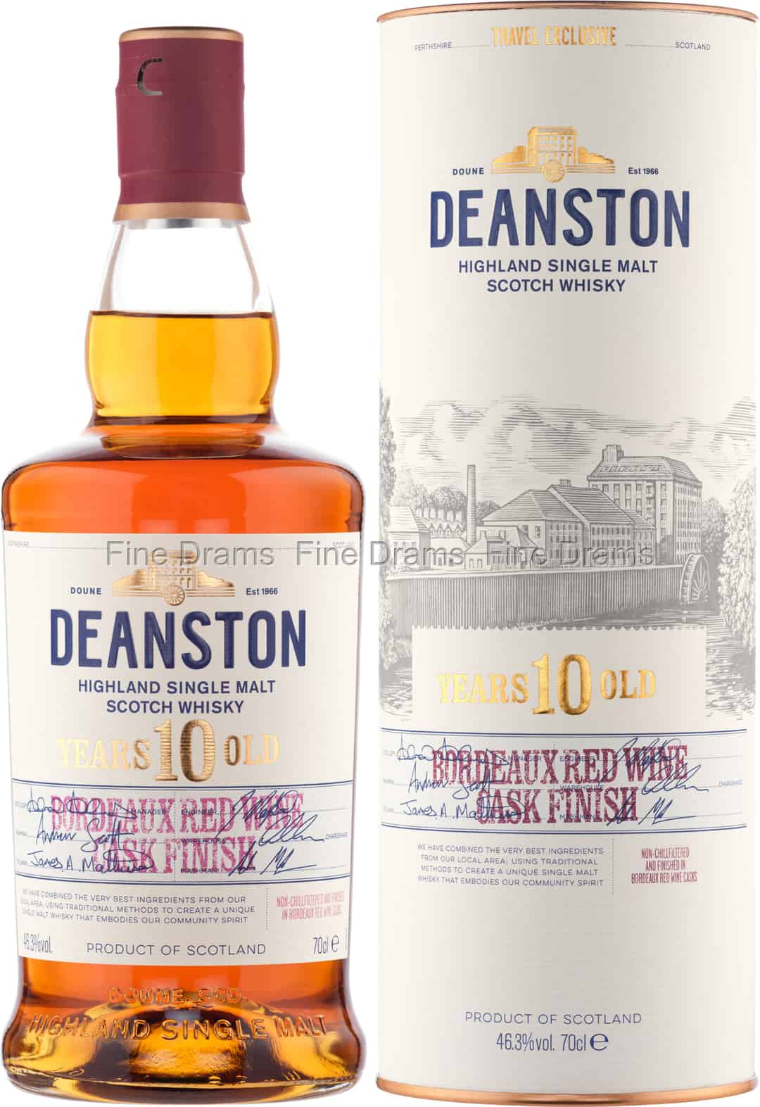 Deanston 10 Year Old Bordeaux Red Wine Cask 70 cl 463