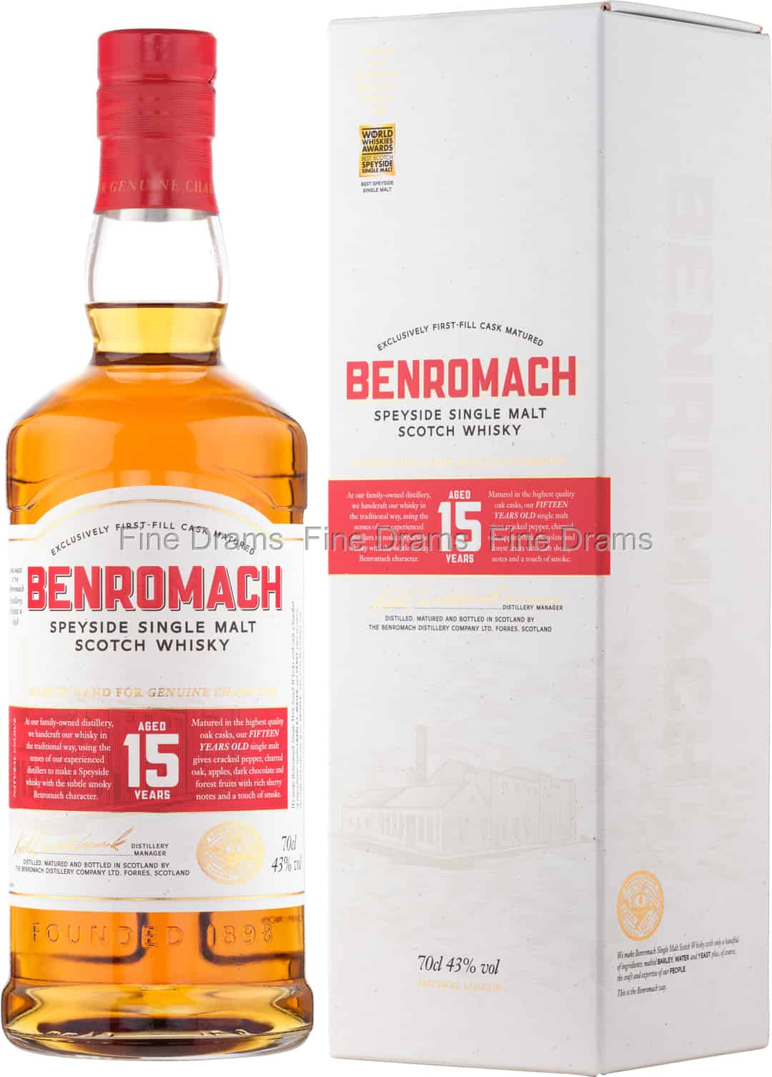 Benromach 15 Year Old 70 cl 43