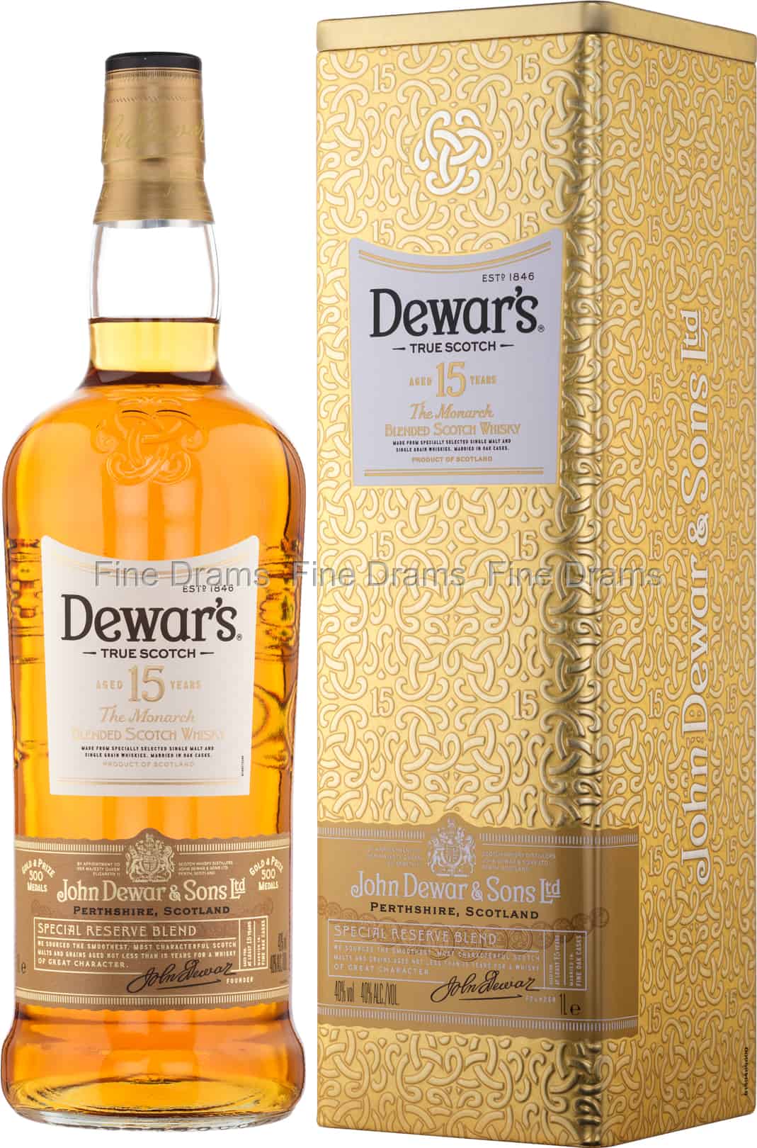 Dewars 15 Year Old 1 Liter 100 cl 40
