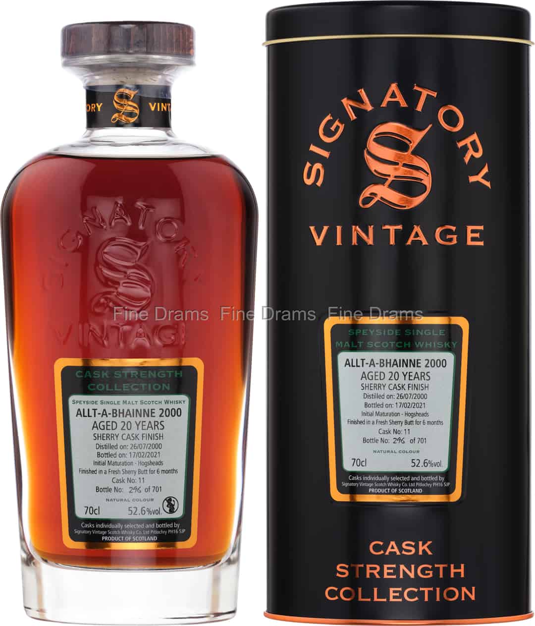 AlltBhainne 20 Year Old 2000 Cask 11 Signatory Cask Strength 70 cl 526