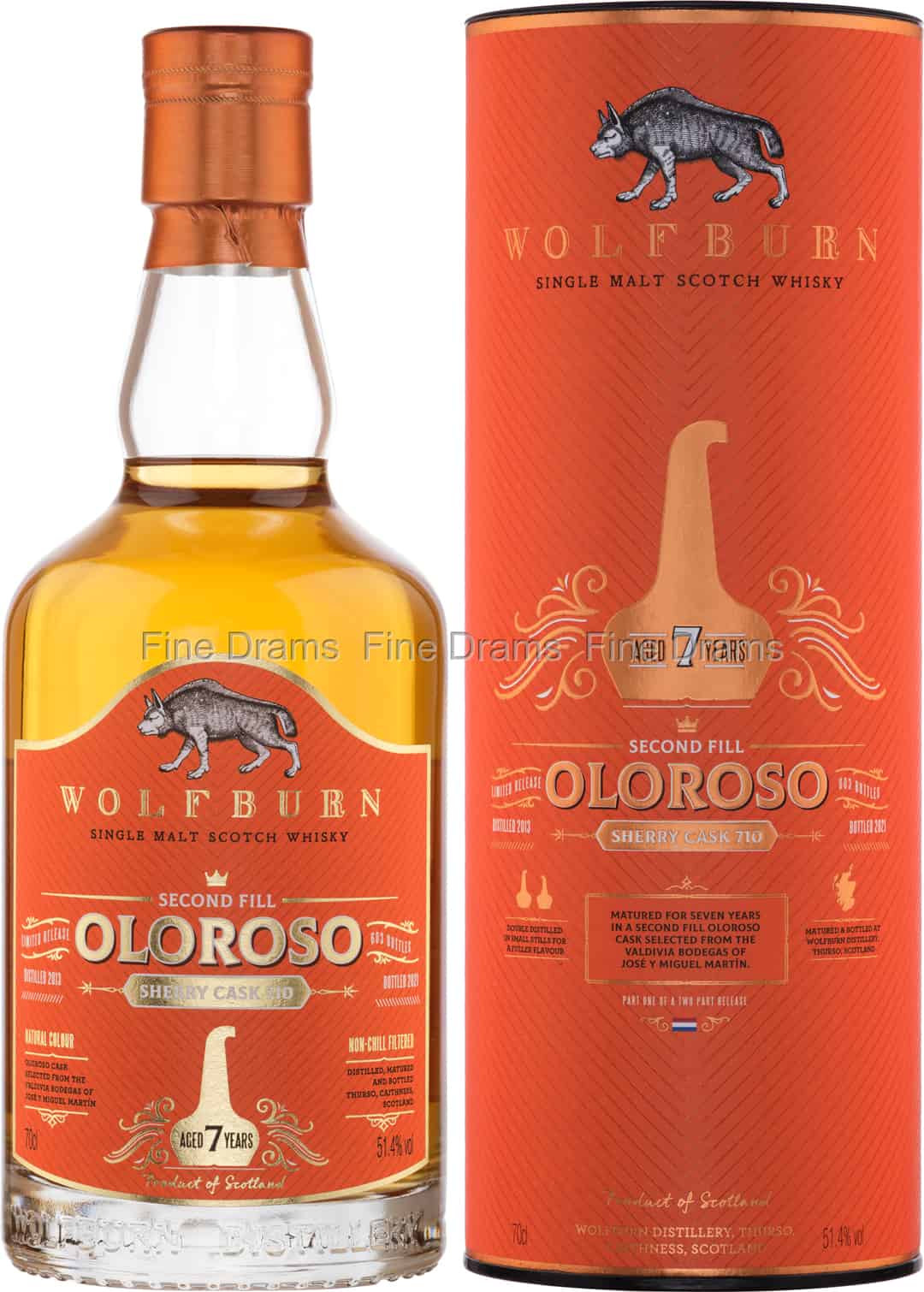Wolfburn 7 Year Old Oloroso Cask 710 70 cl 514