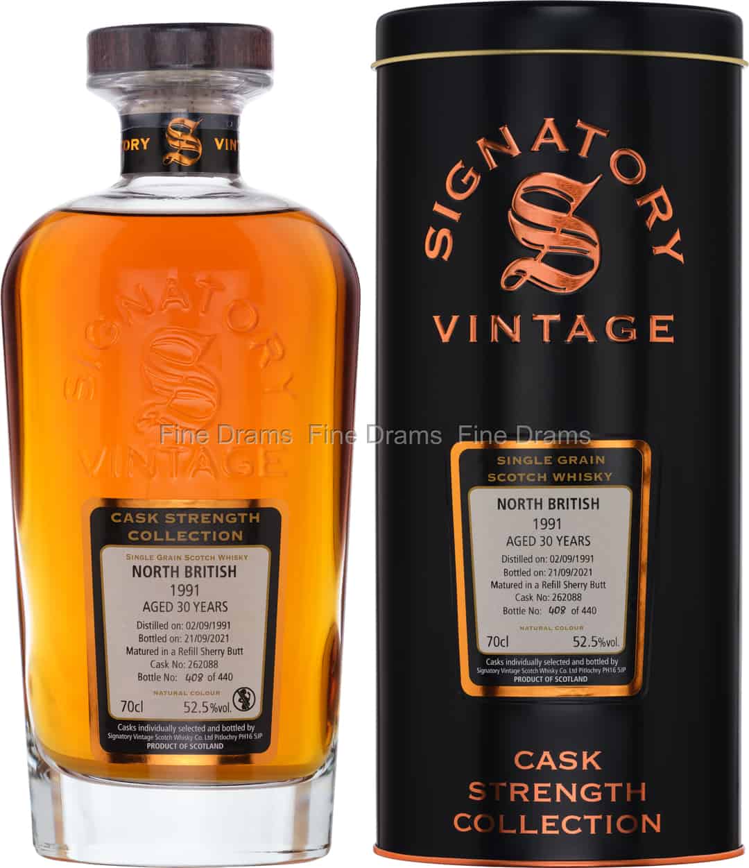 North British 30 Year Old 1991 Cask 262088 Signatory Cask Strength 70 cl 525