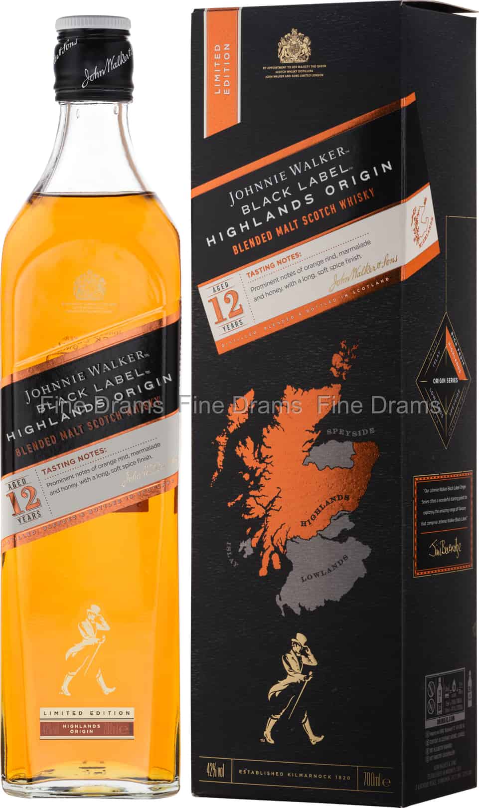 Johnnie Walker Black Label 12 Year Old Highlands Origin 70 cl 42