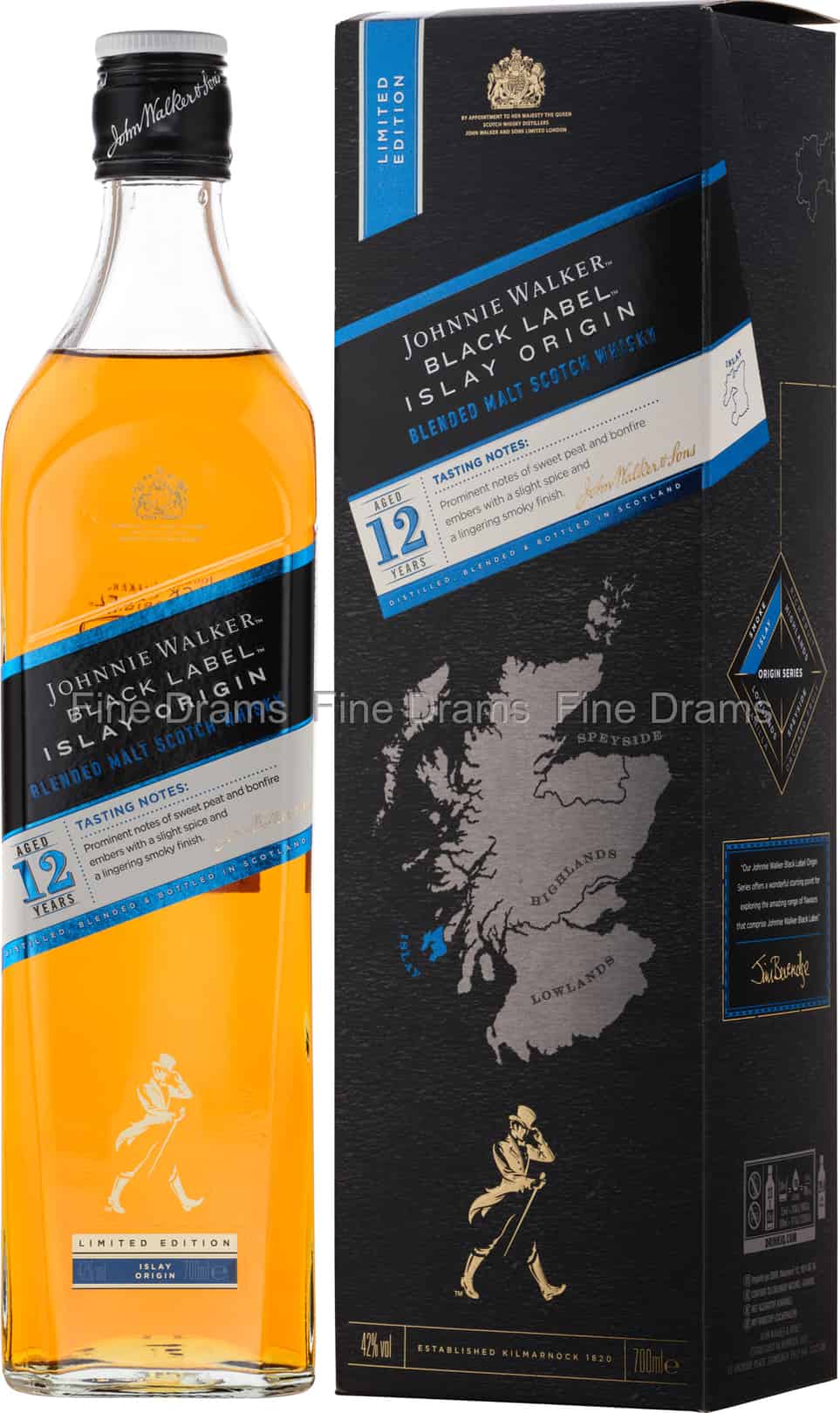 Johnnie Walker Black Label 12 Year Old Islay Origin 70 cl 42