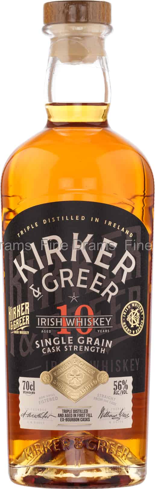 Kirker Greer 10 Year Old Cask Strength 70 cl 56