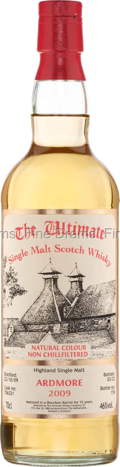 Ardmore 12 Year Old 2009 Cask 706321 The Ultimate Whisky Company 70 cl 46