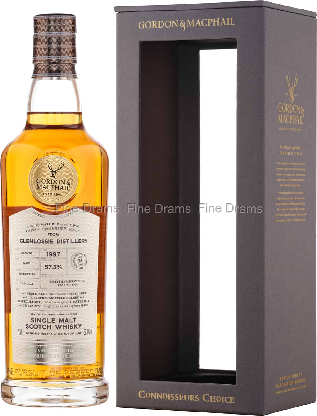 Glenlossie 24 Year Old 1997 Cask 3795 Connoisseurs Choice Gordon MacPhail 70 cl 573