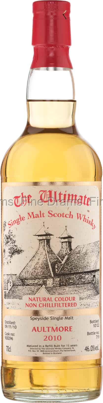 Aultmore 11 Year Old 2010 Cask 900296 The Ultimate Whisky Company 70 cl 46