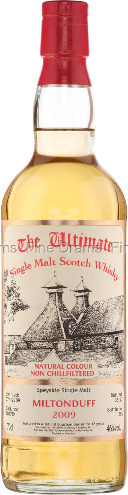 Miltonduff 12 Year Old 2009 Cask 701781 The Ultimate Whisky Company 70 cl 46