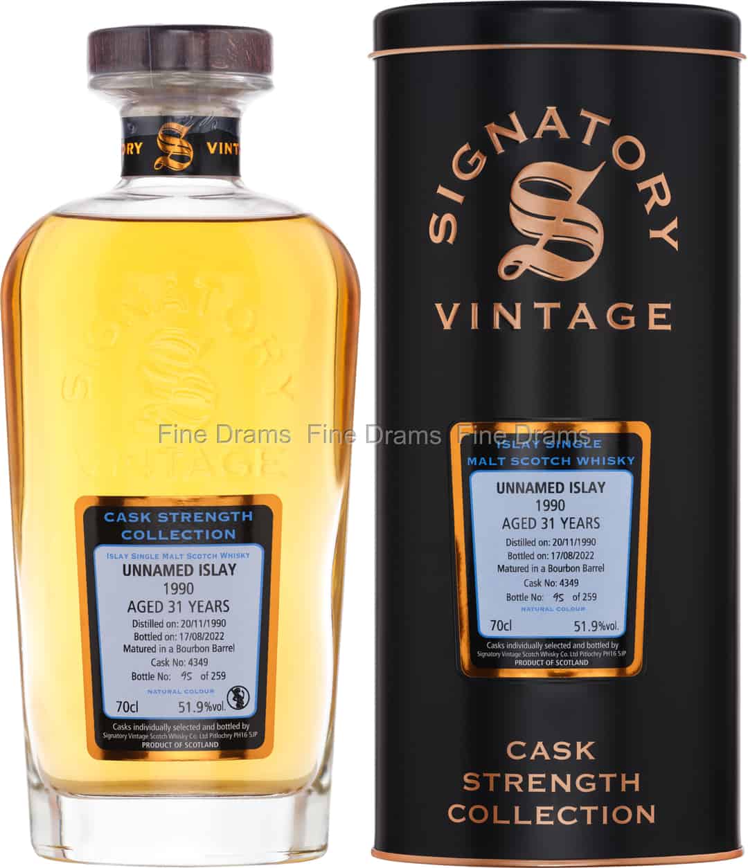 Unnamed Islay 31 Year Old 1990 Cask 4349 Signatory Cask Strength 70 cl 519