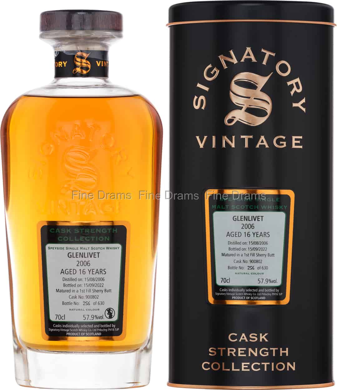 Glenlivet 16 Year Old 2006 Cask 900802 Signatory Cask Strength 70 cl 579