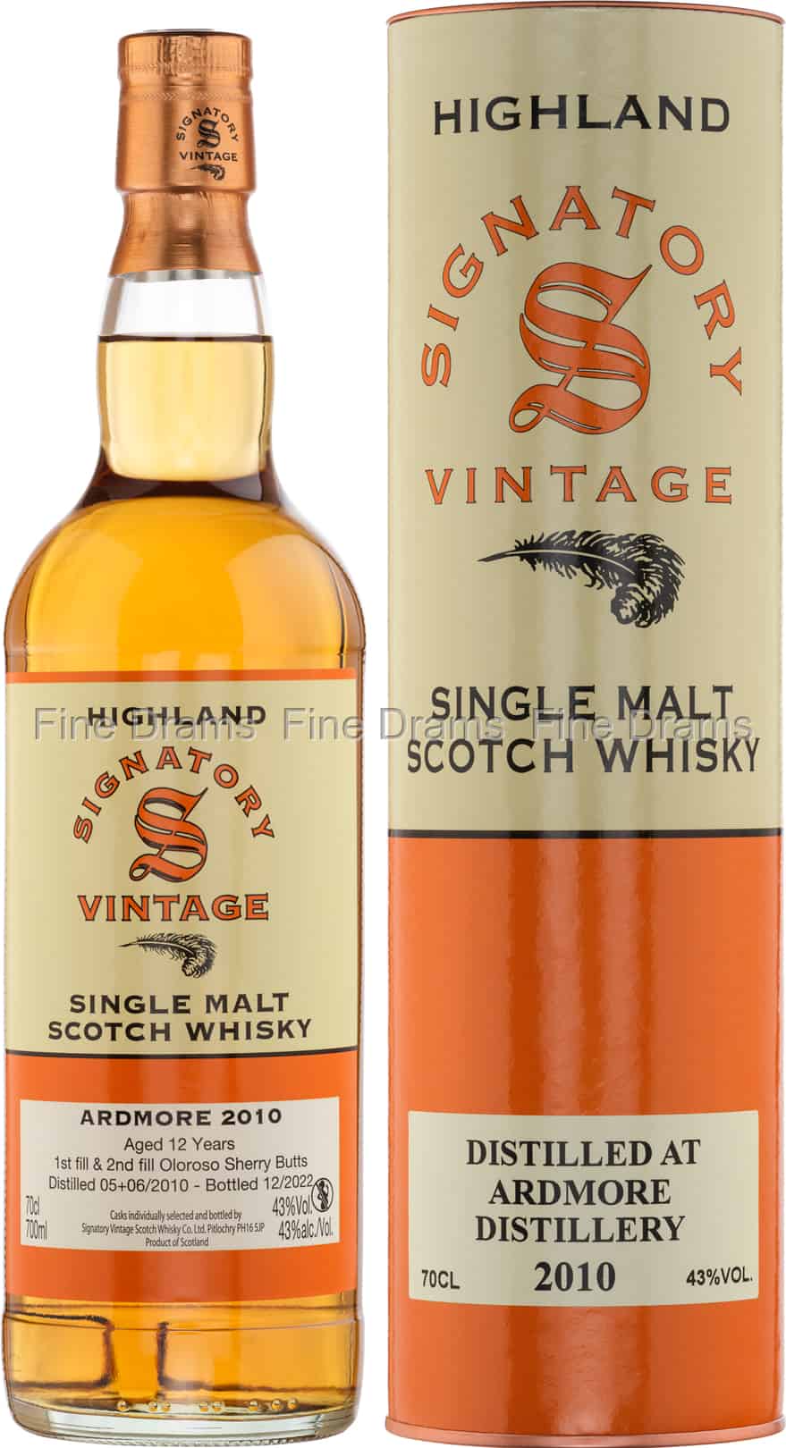 Ardmore 12 Year Old 2010 Bottled 2022 Signatory Vintage 70 cl 43