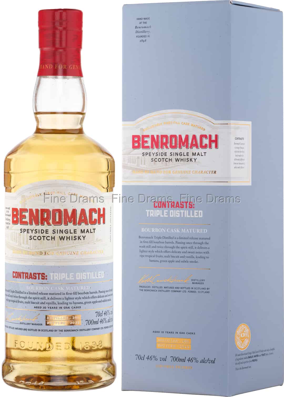 Benromach Contrasts Triple Distilled 2011 Bottled 2022 70 cl 46