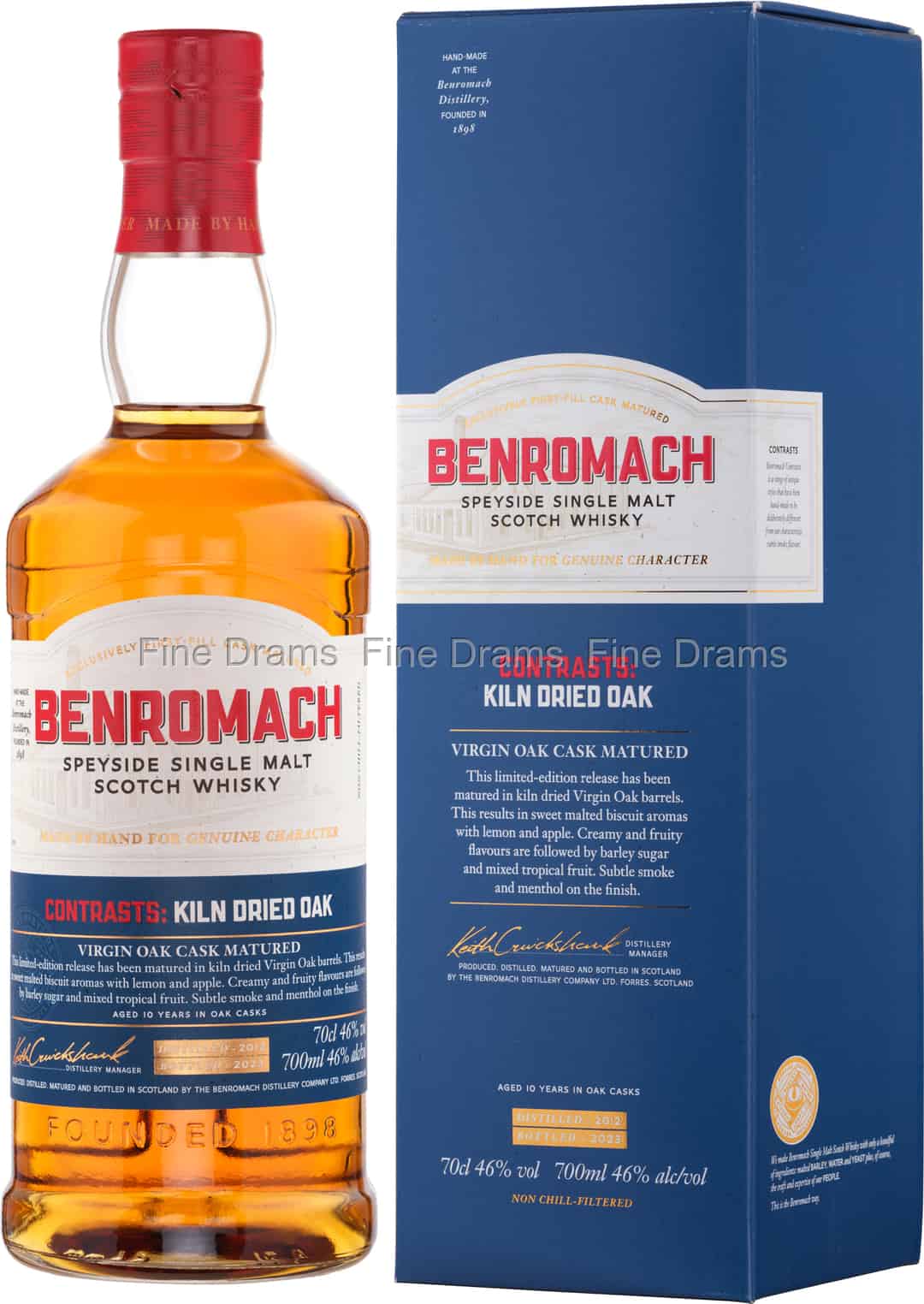 Benromach Contrasts Virgin Oak Kiln Dried 2012 Bottled 2023 70 cl 46