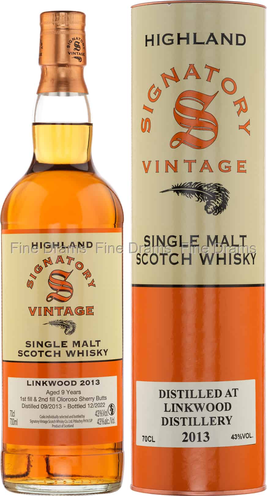 Linkwood 9 Year Old 2013 Bottled 2022 Signatory Vintage 70 cl 43