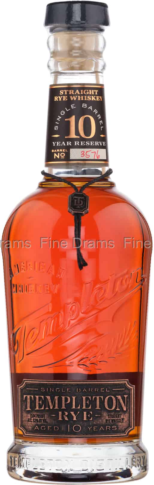 Templeton Rye 10 Year Old Single Barrel 70 cl 52