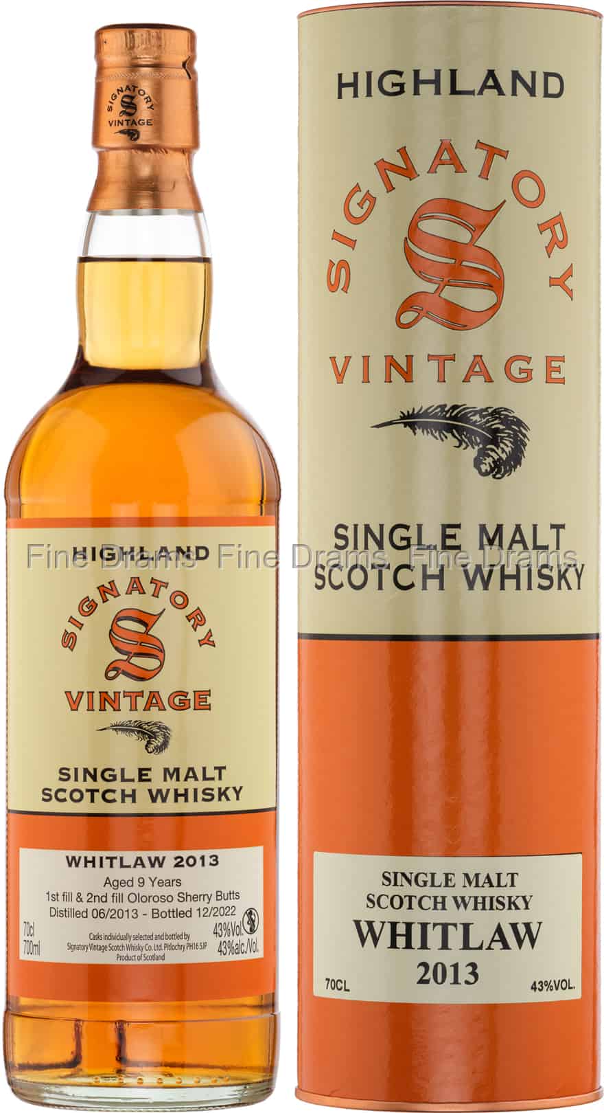 Whitlaw 9 Year Old 2013 Signatory Vintage 70 cl 43