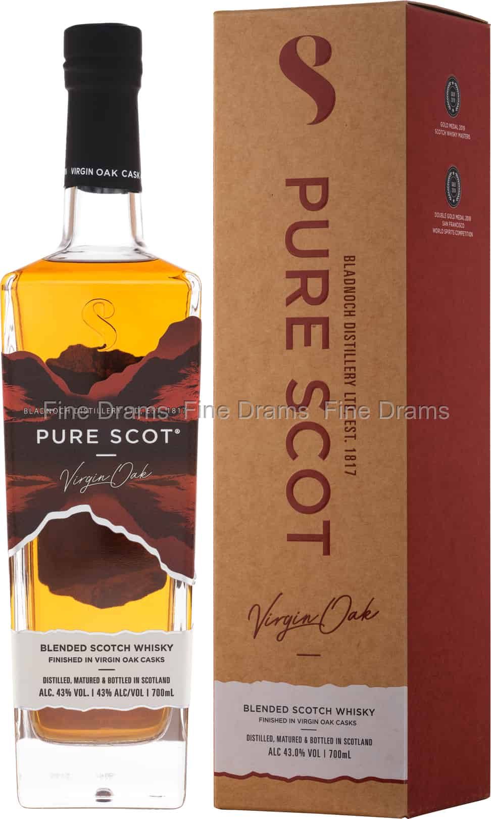 Bladnoch Pure Scot Virgin Oak 70 cl 43