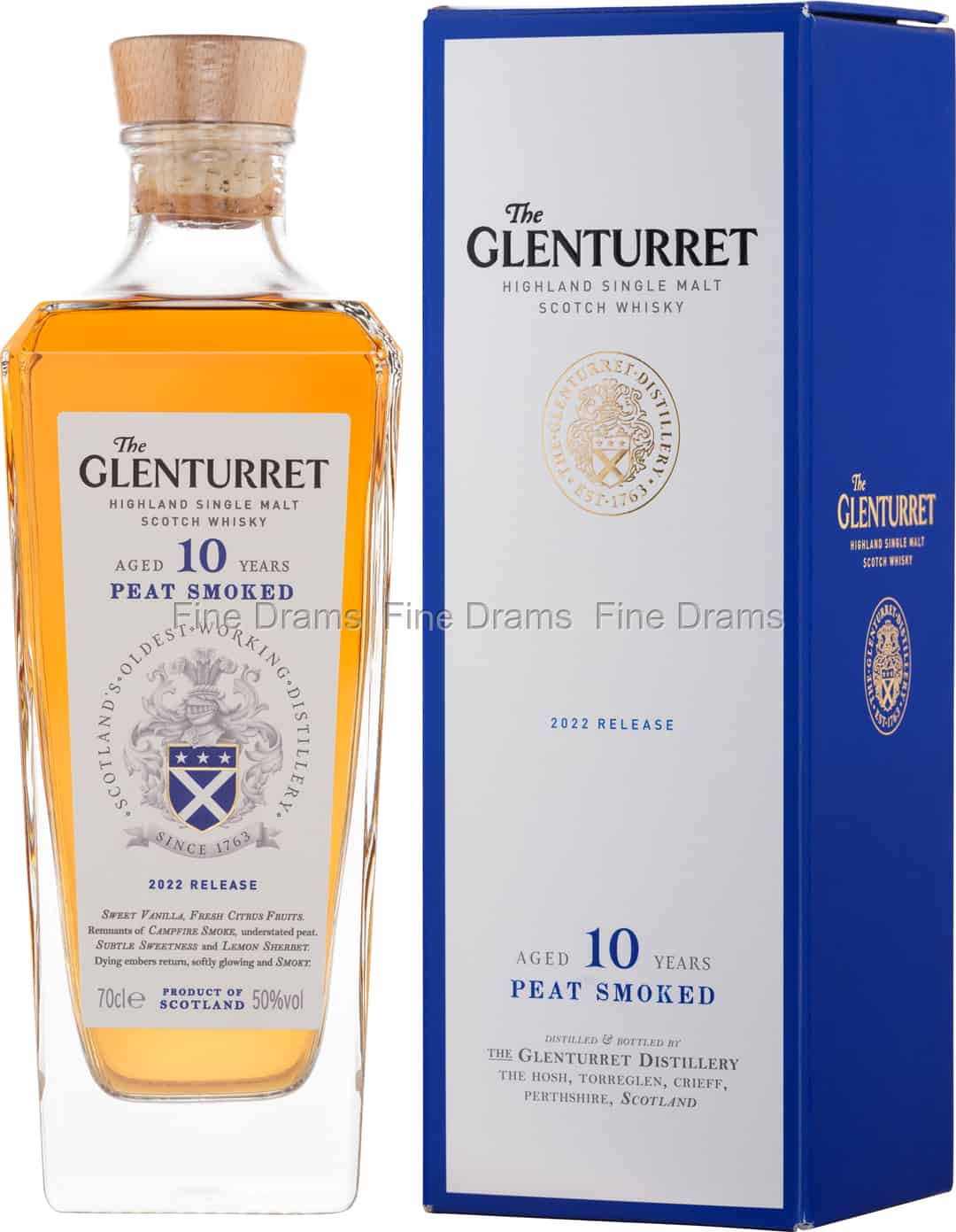 Glenturret 10 Year Old Peat Smoked 2022 Release 70 cl 50