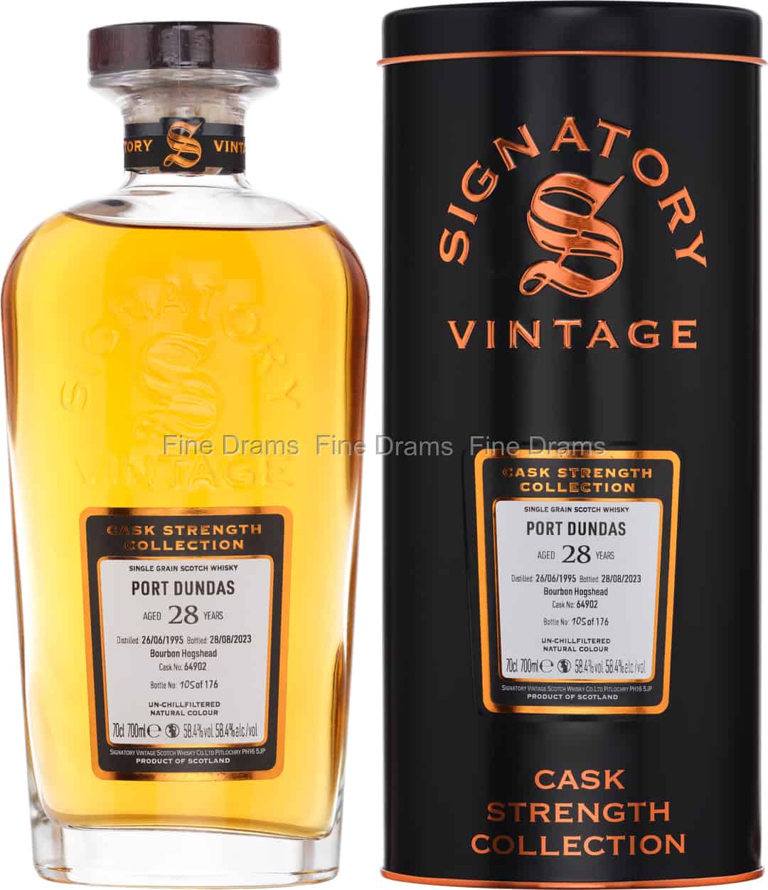 Port Dundas 28 Year Old 1995 Cask 64902 Signatory Cask Strength 70 cl 584