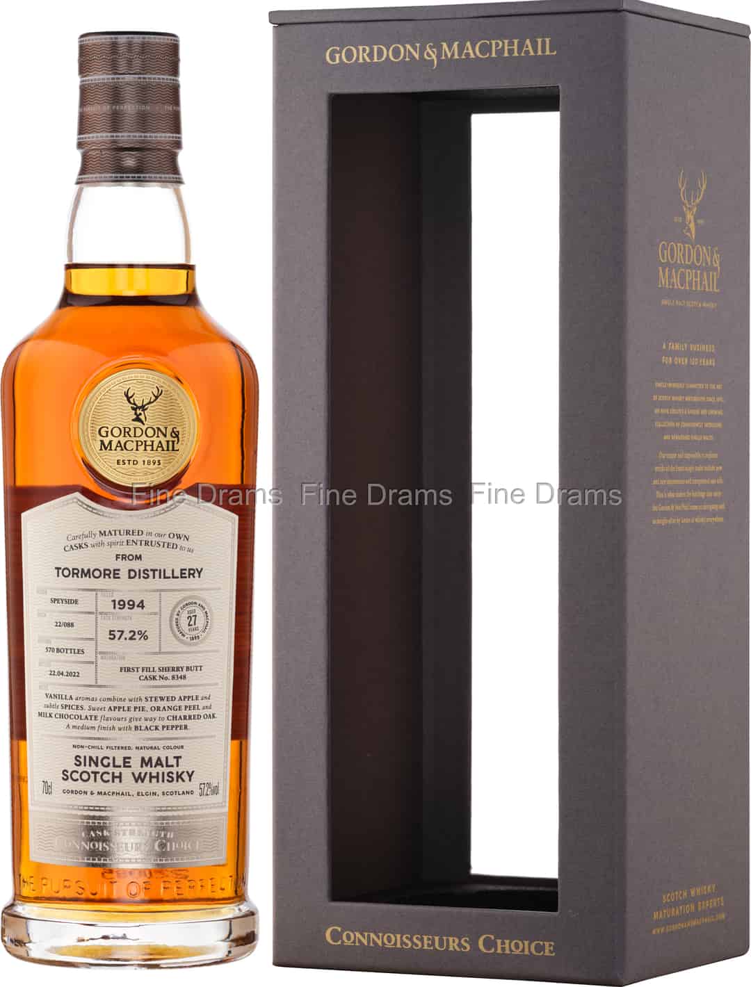 Tormore 27 Year Old 1994 Cask 8348 Connoisseurs Choice Gordon MacPhail 70 cl 572