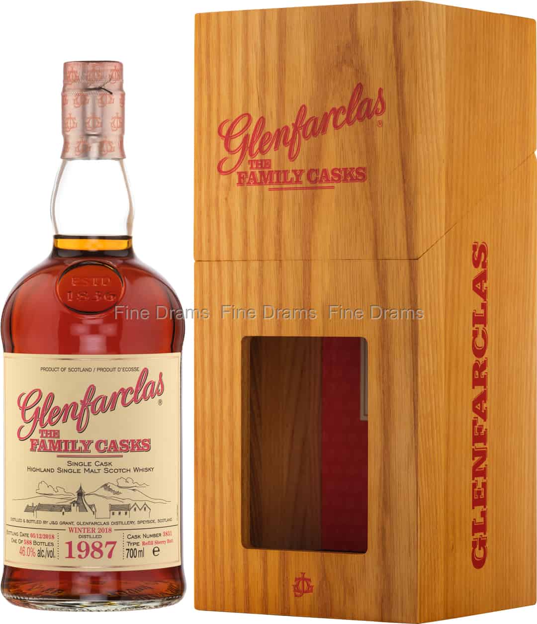 Glenfarclas Family Cask 1987 Cask 3831 70 cl 46